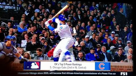 Javier Baez blasts walk.